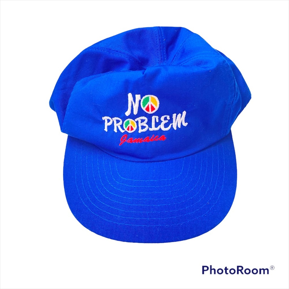 Blue Embroidered Hat